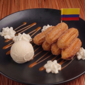 Churros con Helado